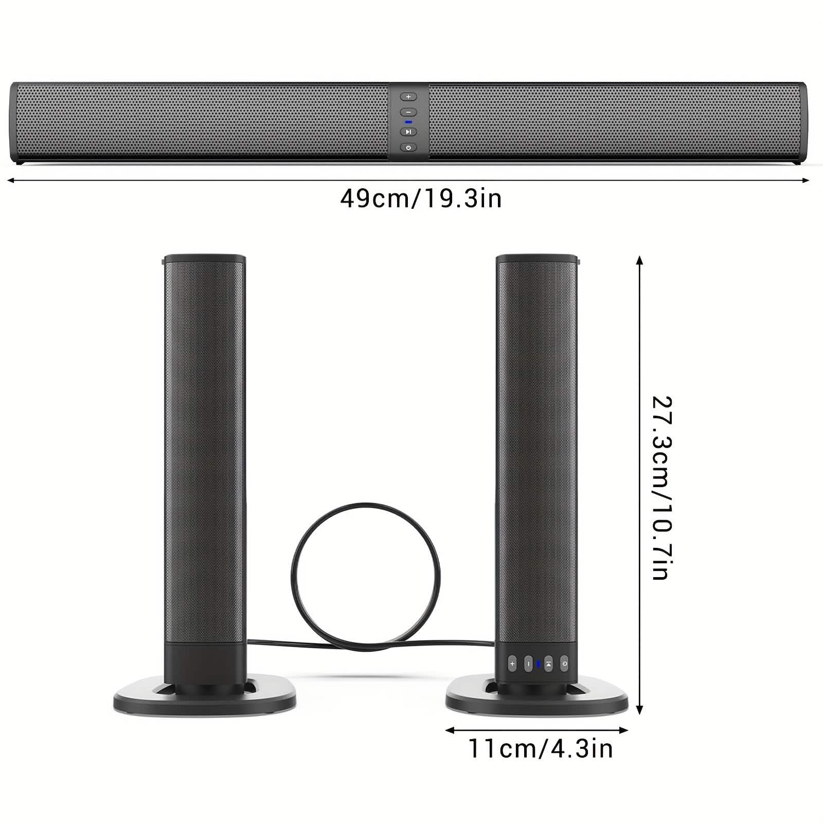 2-in-1 Wireless Soundbar for TV
