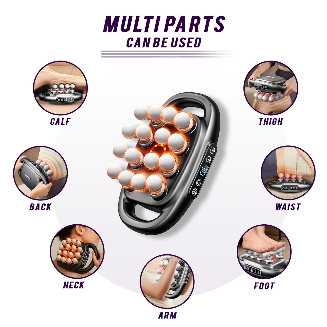16-Head Deep Tissue Percussion Massage Gun