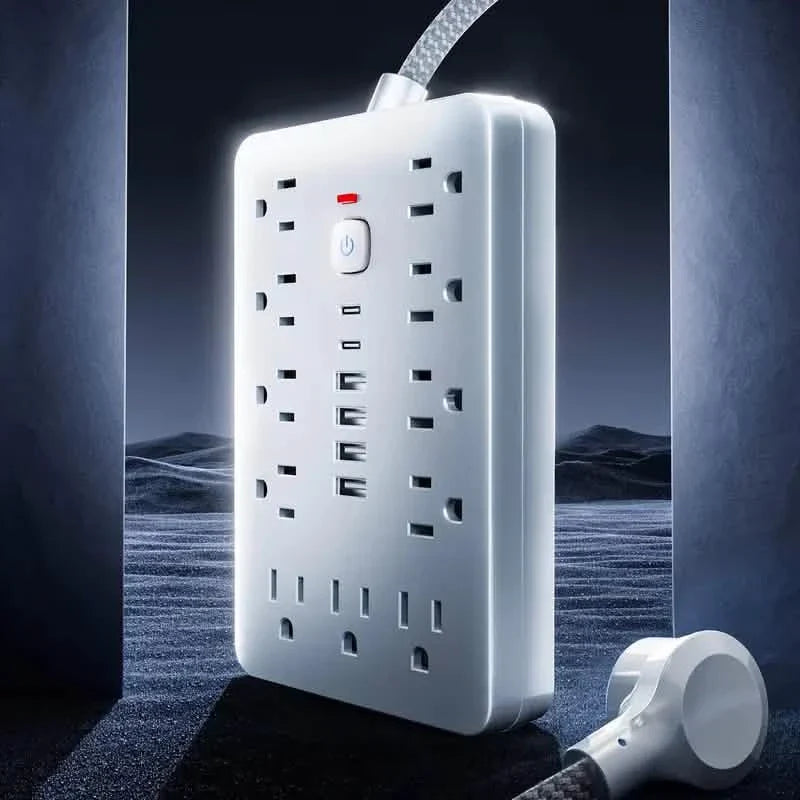 17-in-1 Surge Protector Extension Cord with USB Ports