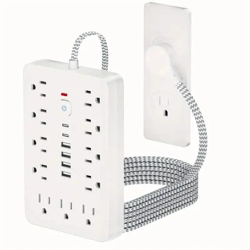 17-in-1 Surge Protector Extension Cord with USB Ports