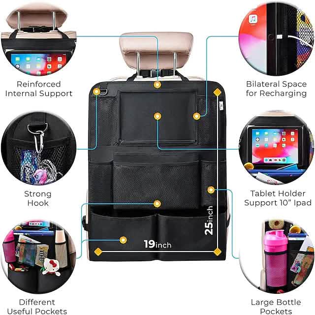 2-Piece Car Seat Organizer Bag