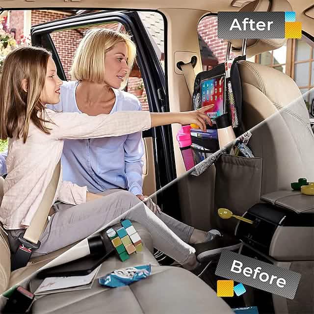 2-Piece Car Seat Organizer Bag