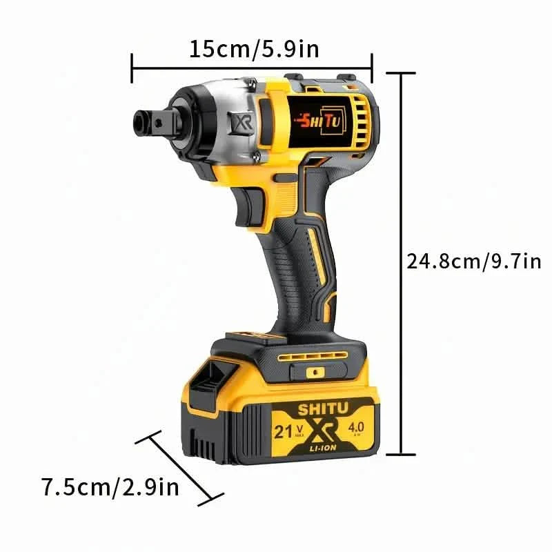 21V Cordless Brushless Impact Wrench Kit