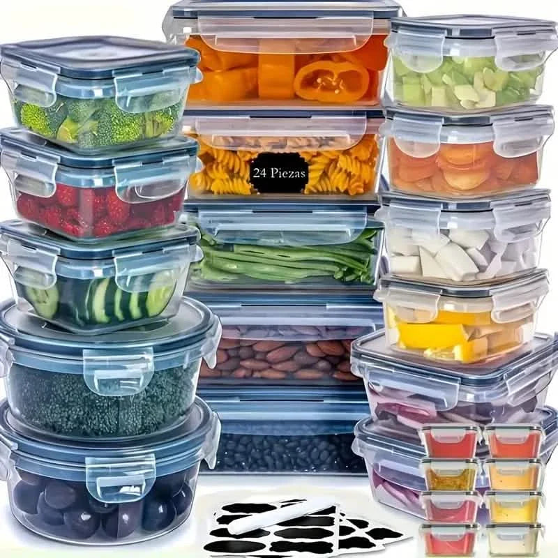 48-Piece Stackable BPA-Free Food Storage Set
