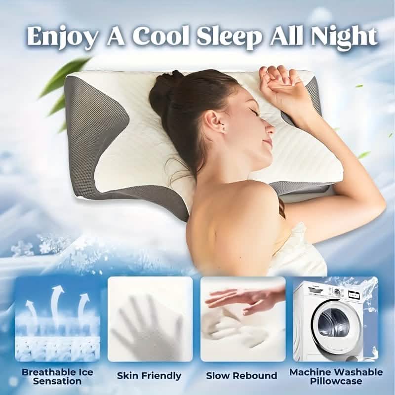 Ergonomic Memory Foam Neck Pillow