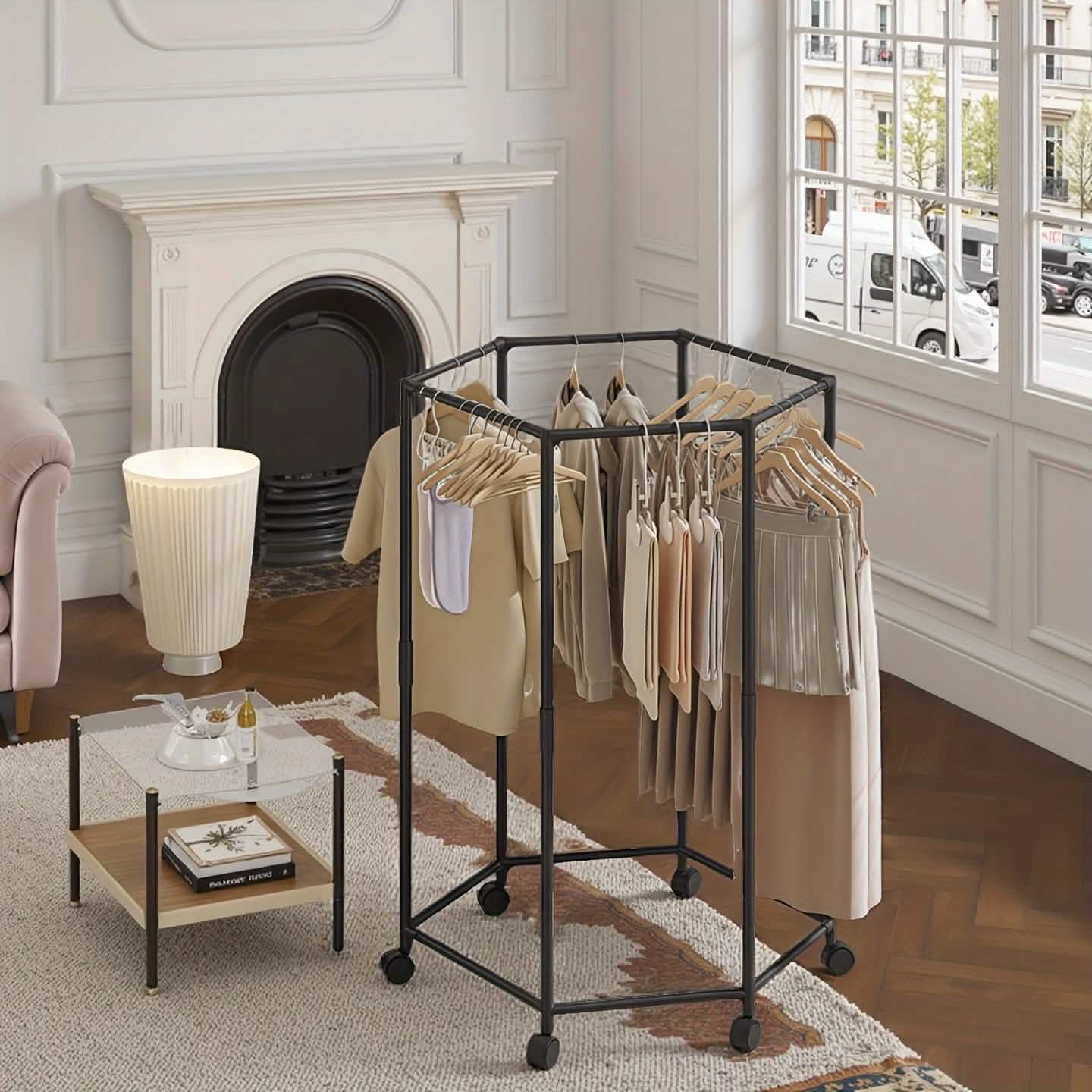 360° Rotating Freestanding Clothing Rack