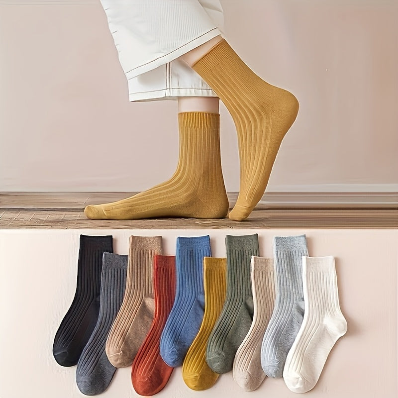 10-Pack: Soft Comfortable Tube Socks