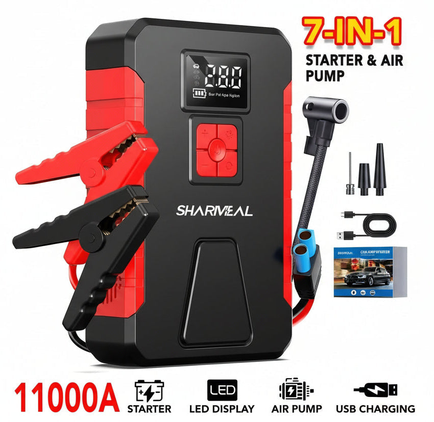 Portable Car Jump Starter & Air Compressor