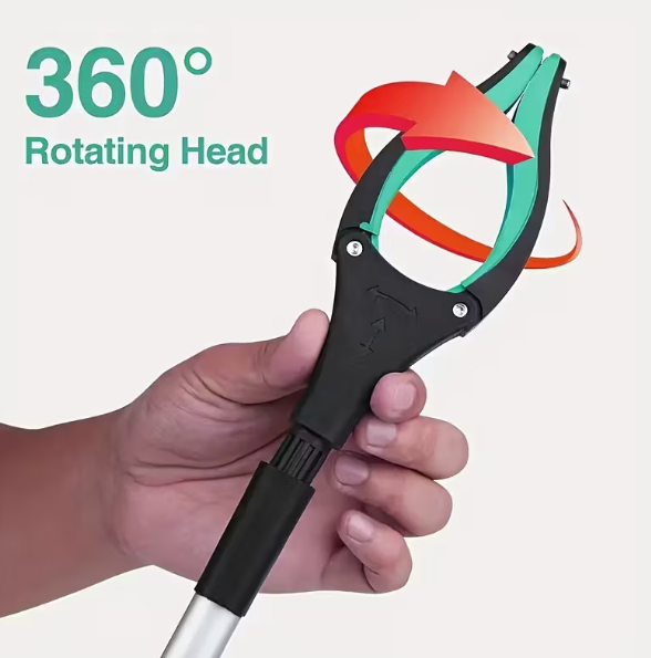 32" Heavy-Duty Steel Folding Trash Picker