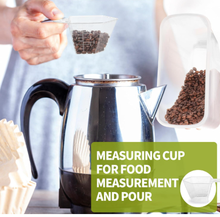 4-Piece Set: Airtight Cereal Storage Containers with Pour Spouts & Measuring Cup