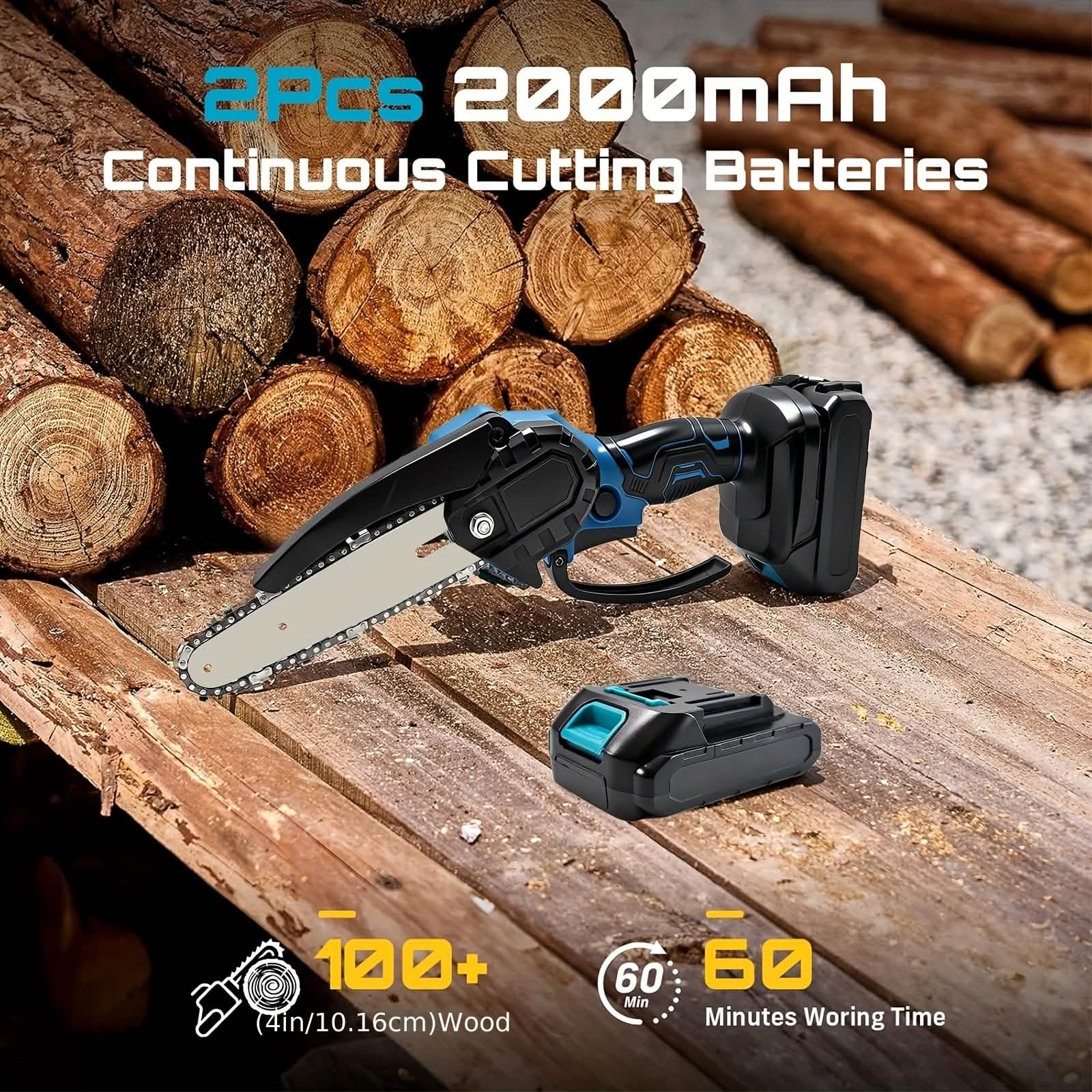 6-inch Cordless Mini Chainsaw