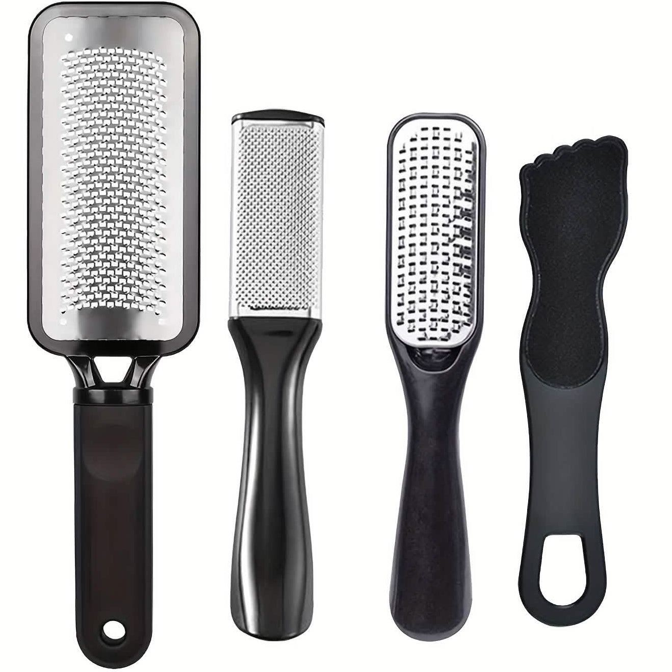 4-Piece Stainless Steel Foot File Set