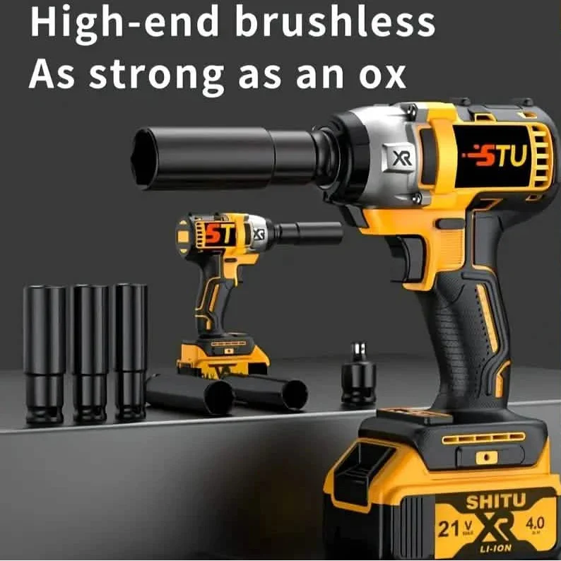 21V Cordless Brushless Impact Wrench Kit