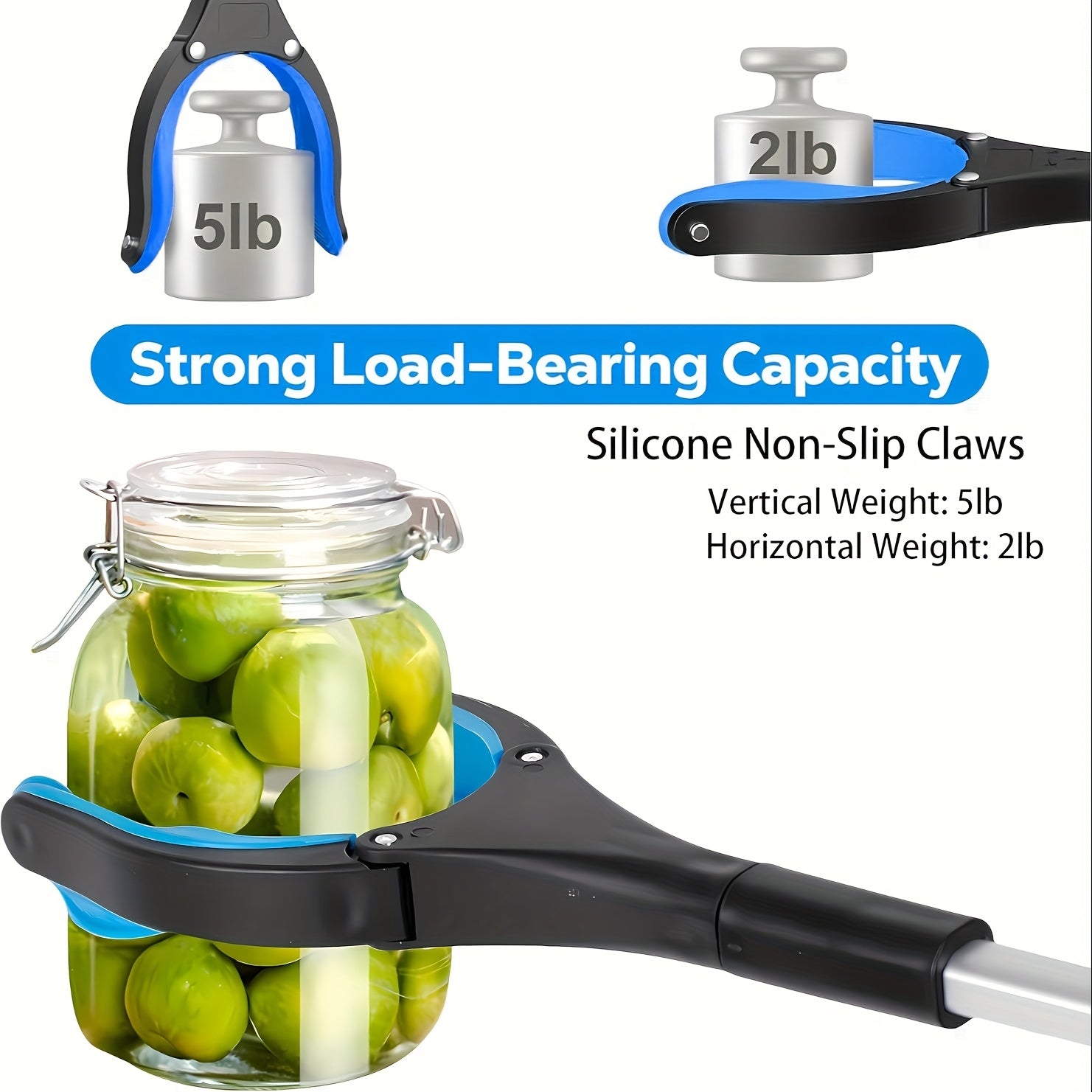 32" Heavy-Duty Steel Folding Trash Picker