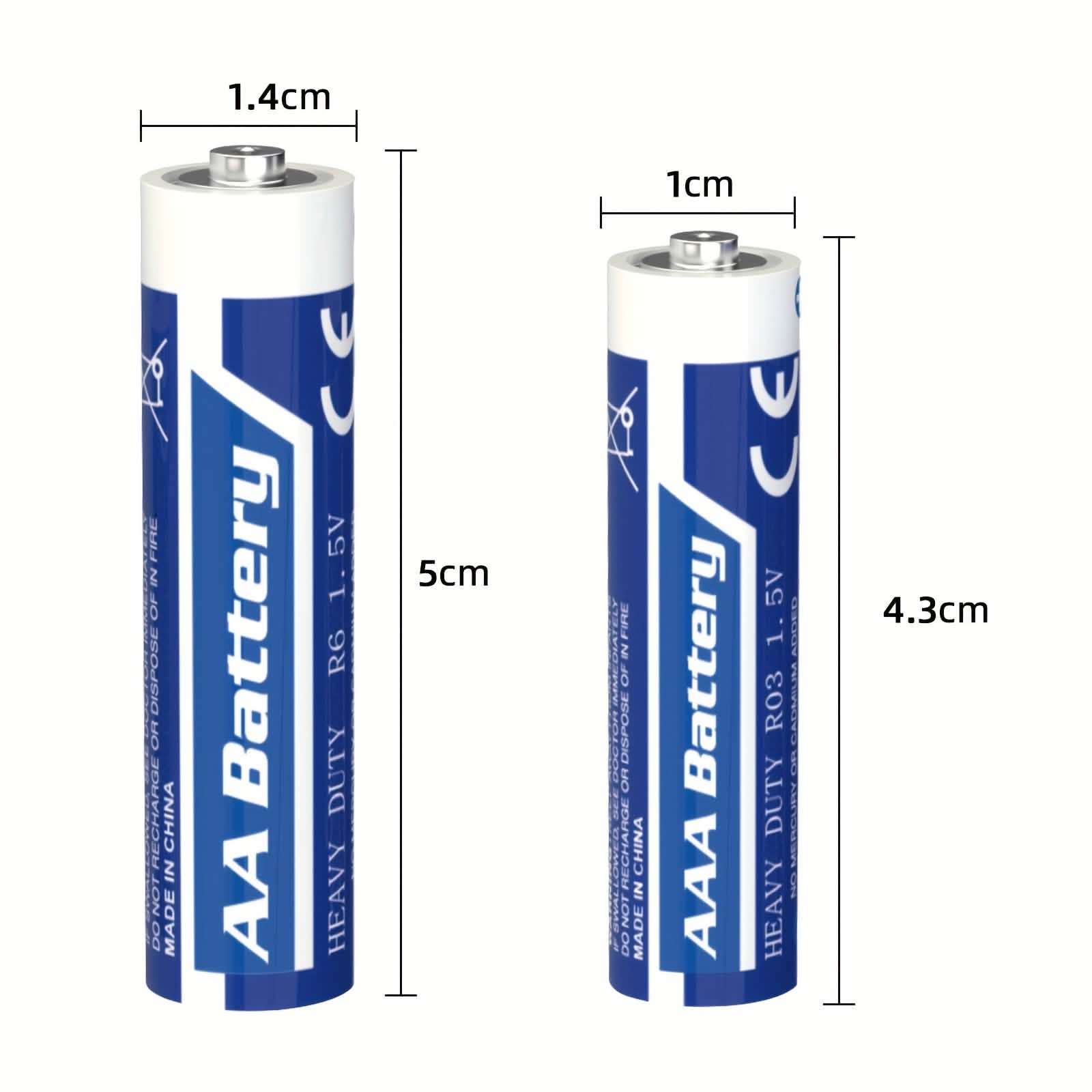 48-Pack: AA + AAA Carbon Battery Combo
