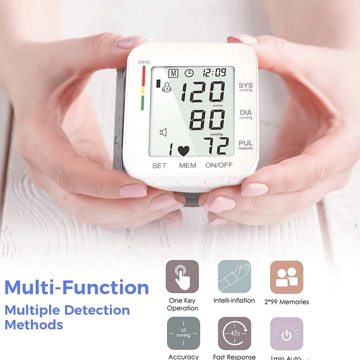 Digital Wrist Blood Pressure Monitor