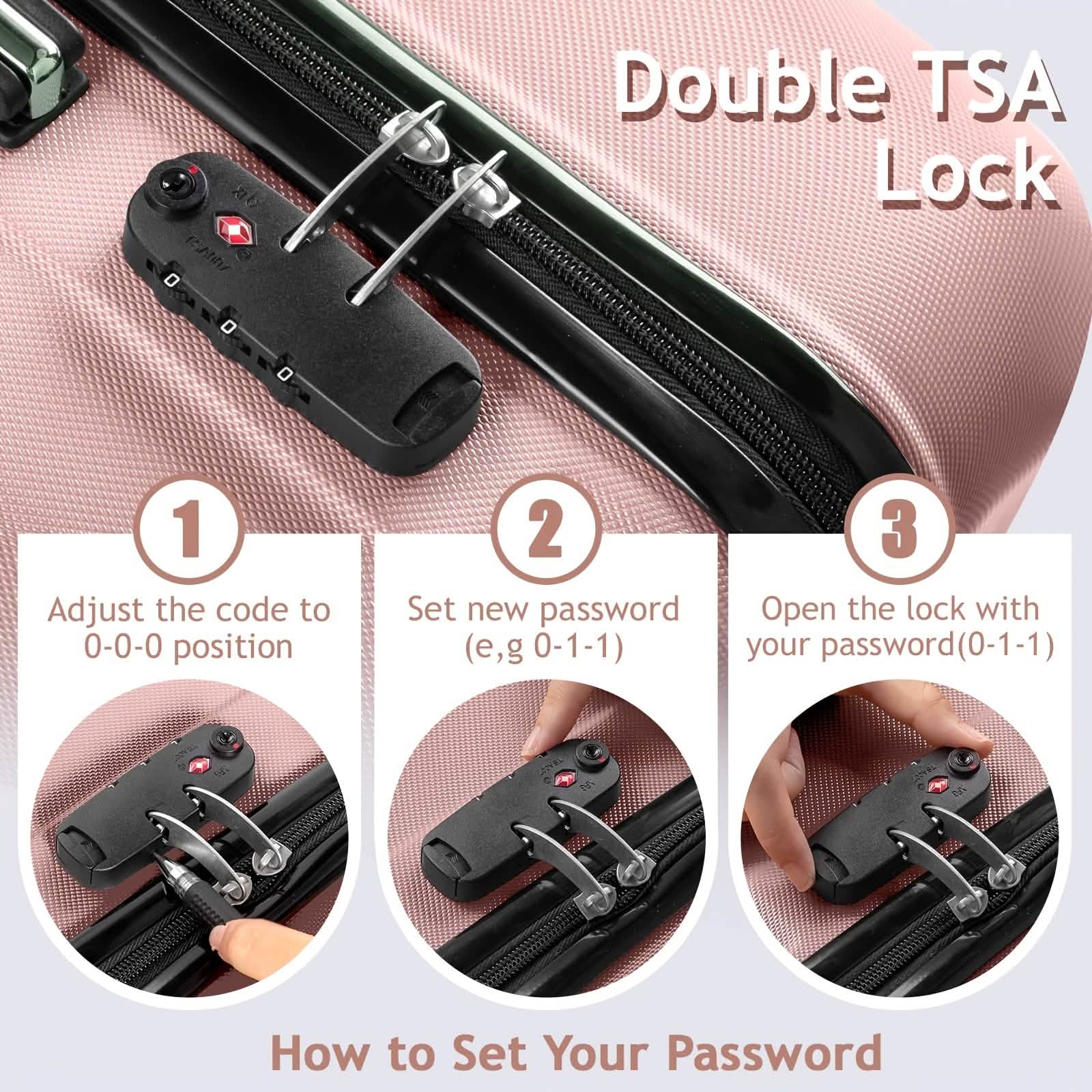 3-Piece Hard Shell Luggage Set