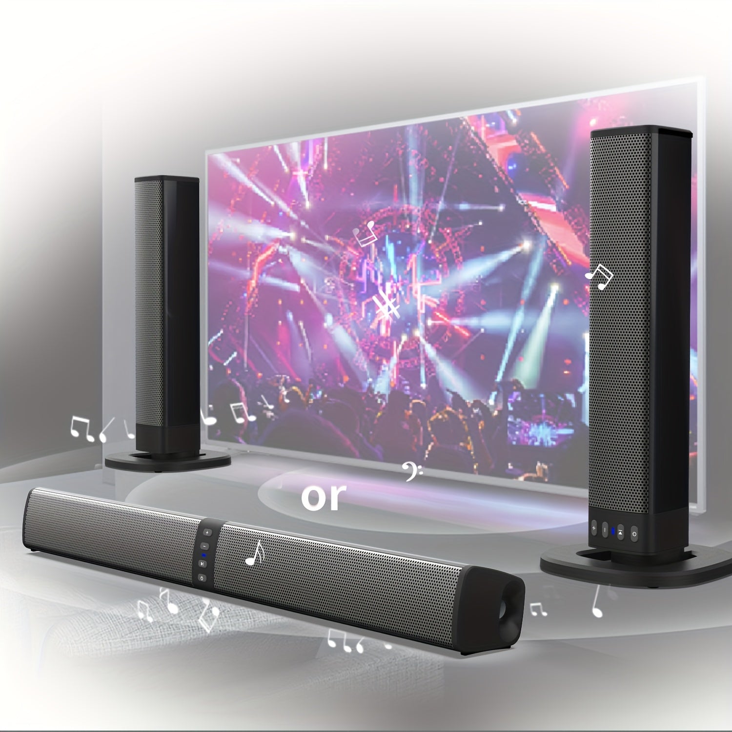 2-in-1 Wireless Soundbar for TV