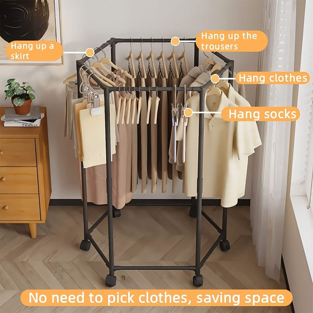360° Rotating Freestanding Clothing Rack