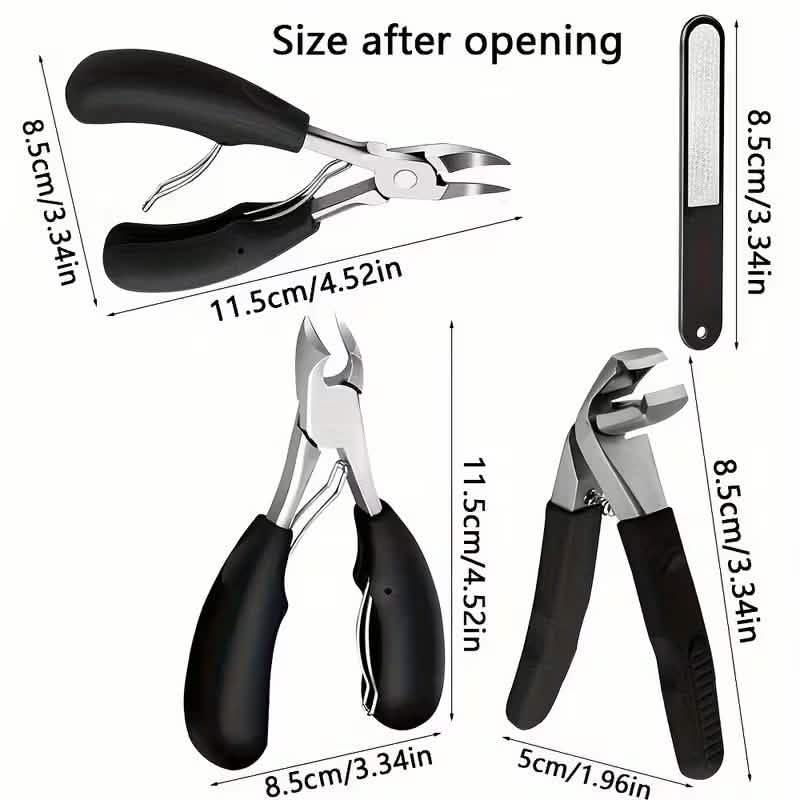 4-Piece Toenail Clipper Set