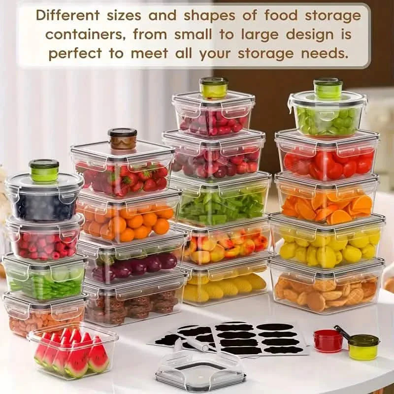 48-Piece Stackable BPA-Free Food Storage Set