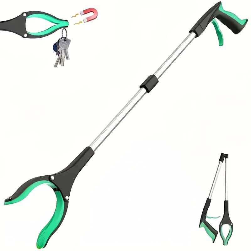32" Heavy-Duty Steel Folding Trash Picker