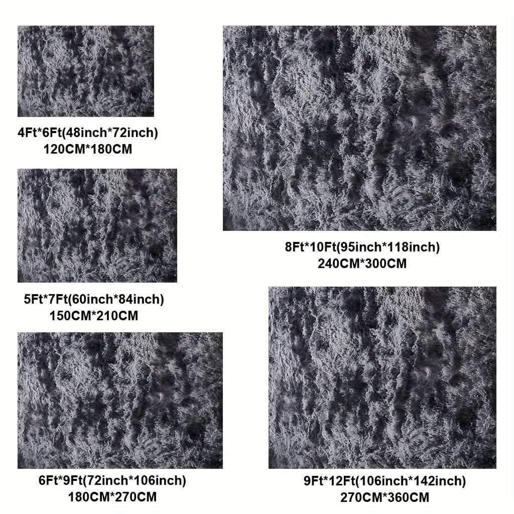 Light Gray Shaggy Area Rug